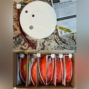 6-Pack Kidde AC Hardwired Interconnect Smoke Alarm with Hush I12040